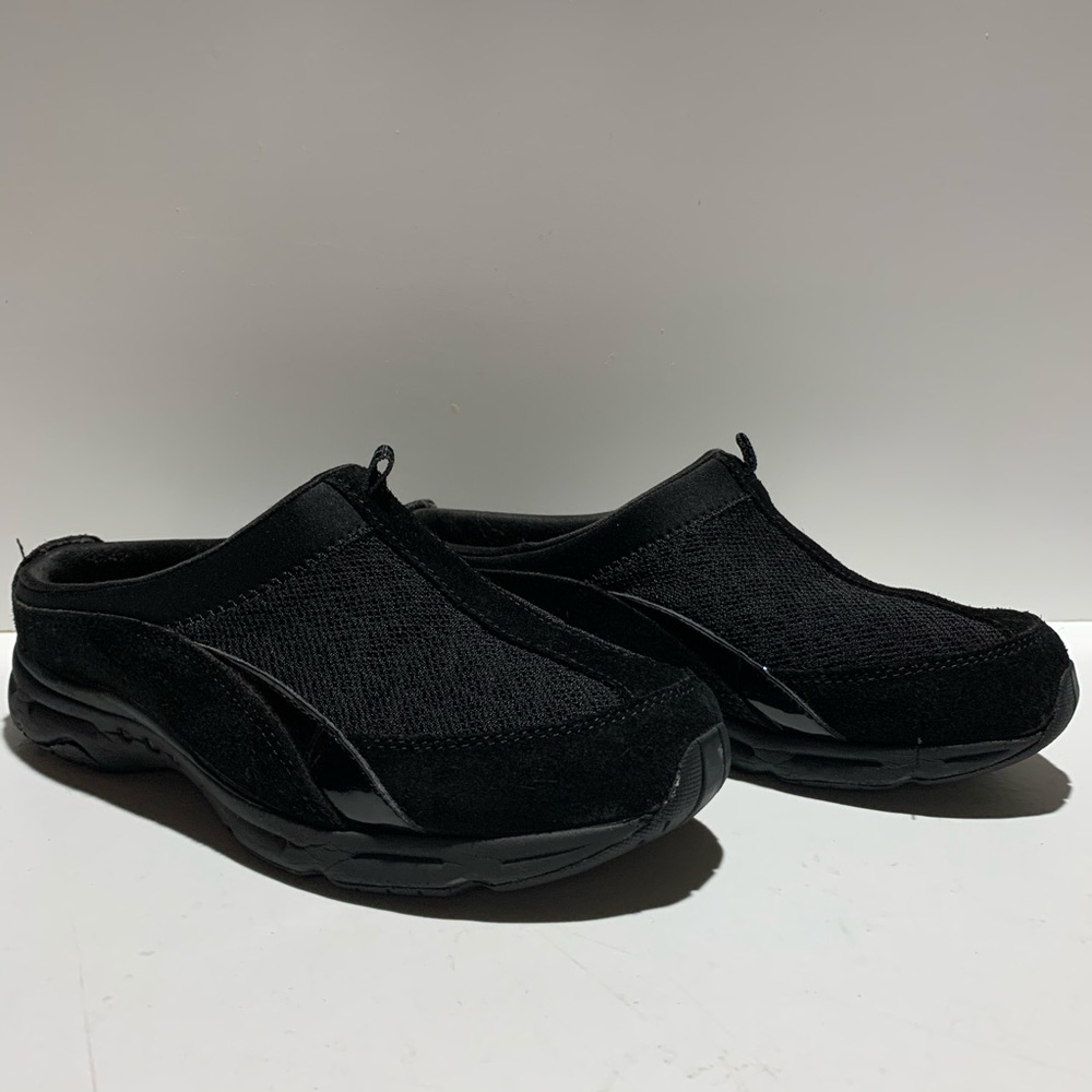 Easy Spirit Black Traveltime Athletic Mule